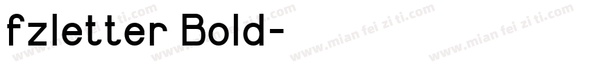 fzletter Bold字体转换
